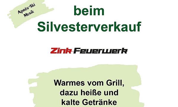 Zu den Details: Grillhütte beim Silvesterverkauf