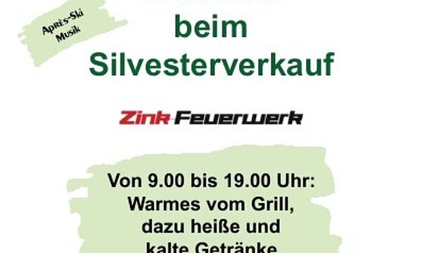 Zu den Details: Grillhütte beim Silvesterverkauf