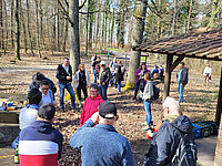 Einkehr an der Schutzhütte