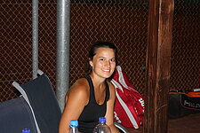 Spielerin in der Pause